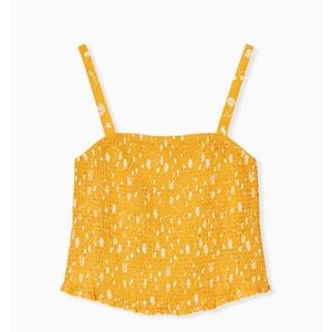 NWT Torrid Mustard Yellow Floral Set